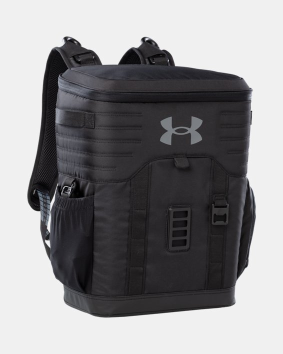 UA Sideline 25-Can Backpack Cooler, Black, pdpMainDesktop image number 0